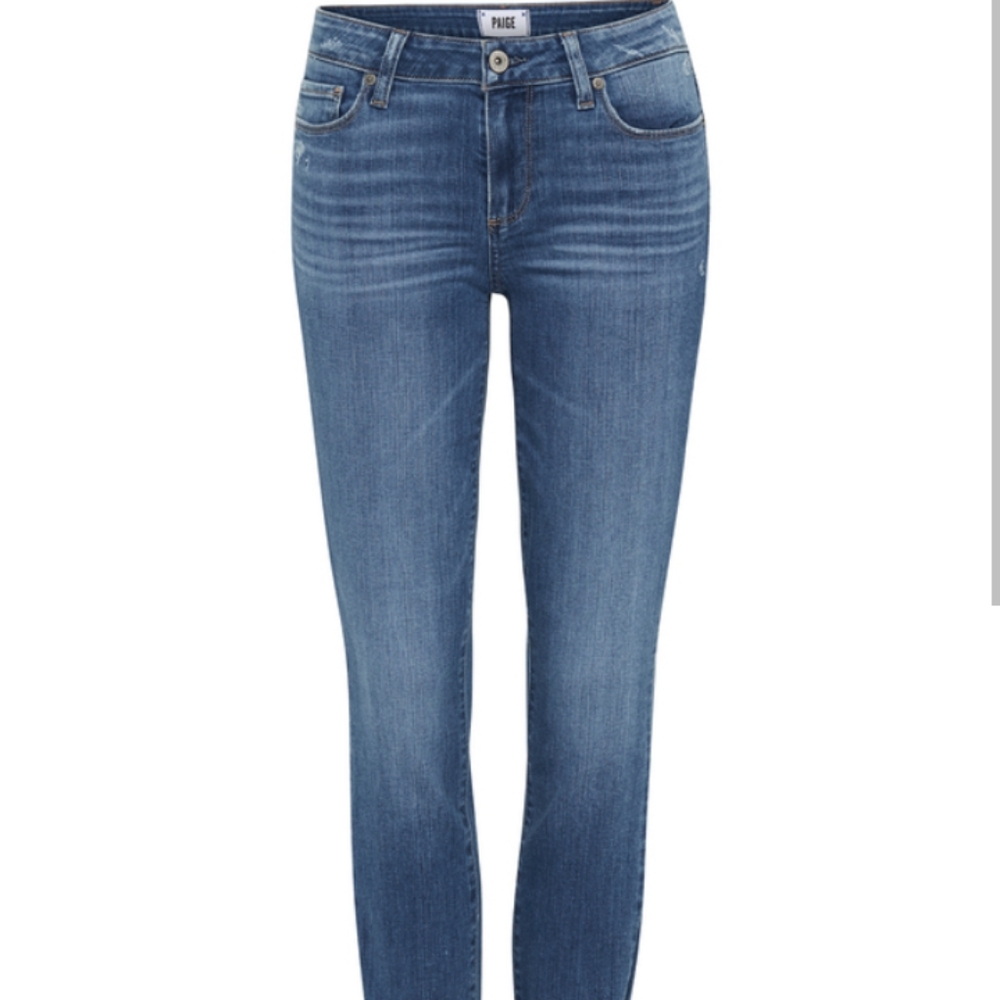 Paige Verdugo Ankle Distressed Jeans Size 28